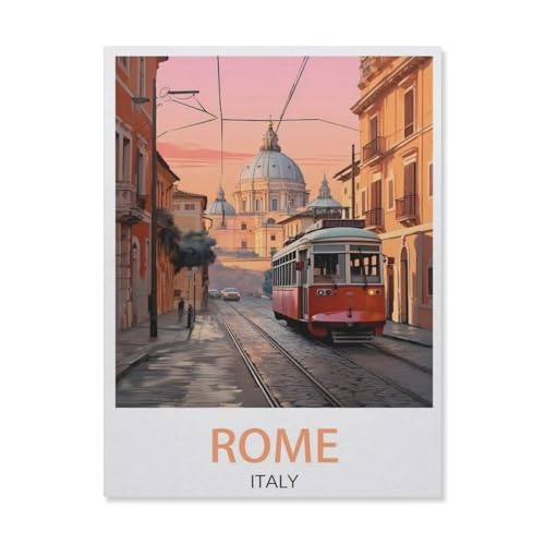 Rom, Italien, Sonnenuntergang, abstraktes Papierpuzzle, 1000 Teile, für Erwachsene, Puzzle, hohe Schwierigkeitsgrade, kreatives Lerngeschenk (50 x 70 cm) - DV84 von YYHMKBYY