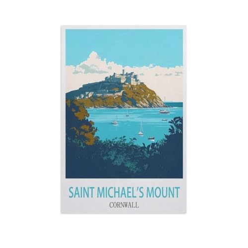 Saint Michael's Mount, Cornwall，Puzzles 1000 Teile für Erwachsene, Klassische Puzzle Teenager Puzzle Perfektes Pädagogisches Geschenk für Jungen Und Mädchen（50x70cm）-FZ16 von YYHMKBYY