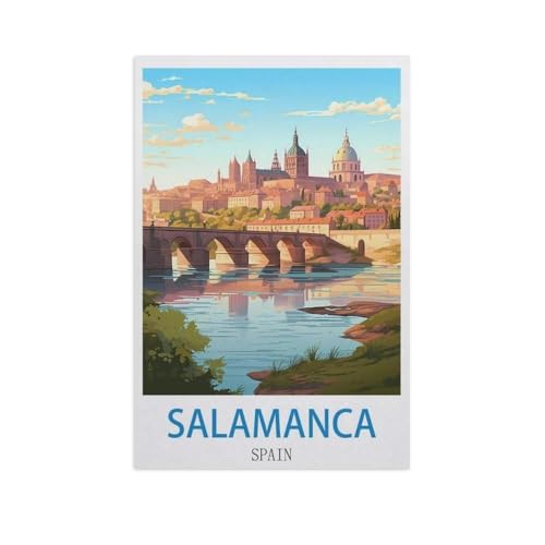 Salamanca, Spanien，Puzzles 1000 Teile für Erwachsene, Klassische Puzzle Jungen Mädchen Puzzle für Kinder Teenager Lernspiel Spielzeug（75x50cm）-GE27 von YYHMKBYY