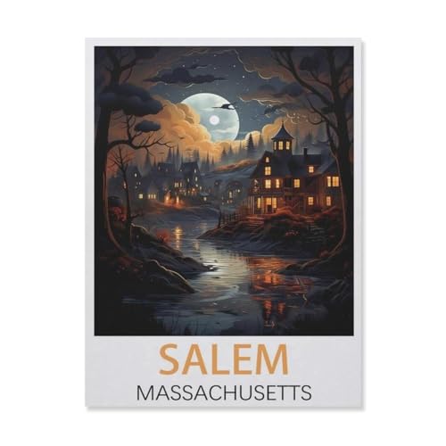 Salem, Massachusetts，Puzzles, 1000-teiliges Puzzle Für Erwachsene Und Kinder Ab 10 Jahren（38x26cm）-DO5 von YYHMKBYY