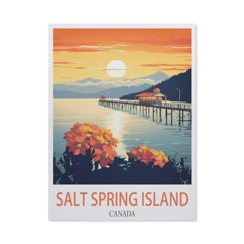 Salt Spring Island, Kanada，Puzzles 1000 Teile für Erwachsene, Klassische Puzzle Teenager Puzzle Perfektes Pädagogisches Geschenk für Jungen Und Mädchen（75x50cm）-EA54 von YYHMKBYY