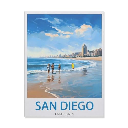 San Diego, Kalifornien，Puzzles, 1000-teiliges Puzzle Für Erwachsene Und Kinder Ab 10 Jahren（38x26cm）-EI48 von YYHMKBYY