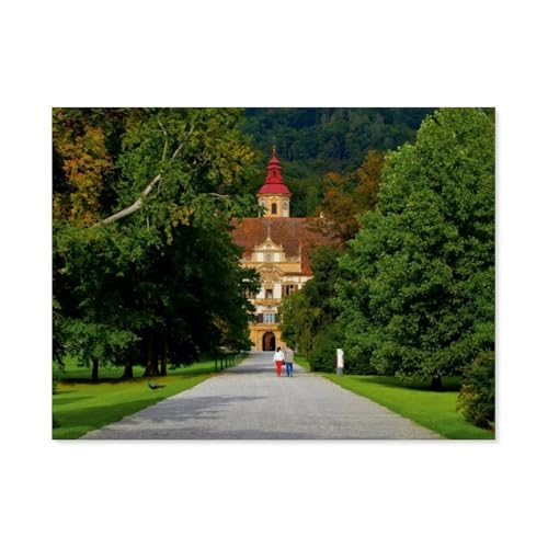 Schloss Eggenberg，Puzzles, 1000-teiliges Puzzle Für Erwachsene Und Kinder Ab 10 Jahren（75x50cm）-AT30 von YYHMKBYY
