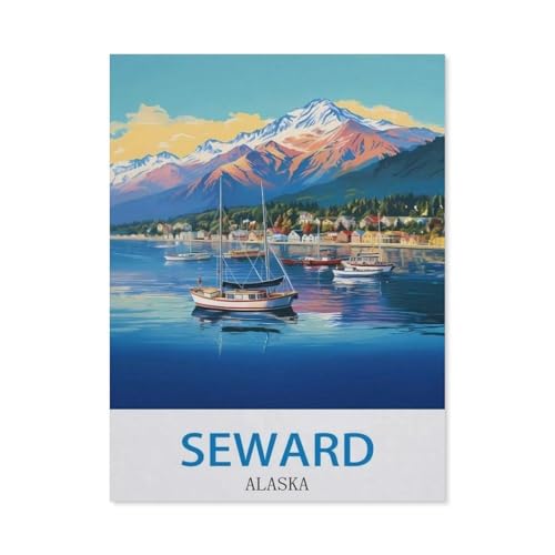Seward, Alaska，Puzzle 1000 Teile Erwachsene Kinde Spaß Lernspielzeug Geschenke（38x26cm）-EA65 von YYHMKBYY