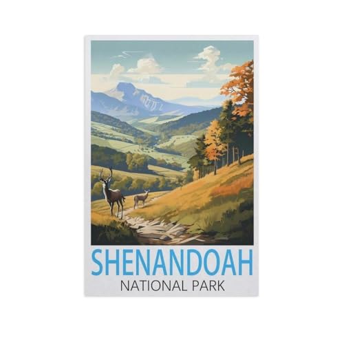 Shenandoah Nationalpark，Puzzle 1000 Teile Holz Puzzle Geeignet Für Erwachsene Kinder Familien Stressabbau Puzzlespiele（75x50cm）-FR14 von YYHMKBYY