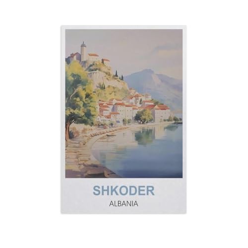 Shkoder, Albanien，Puzzle 1000 Teile Erwachsene Kinde Spaß Lernspielzeug Geschenke（75x50cm）-FX8 von YYHMKBYY