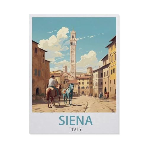Siena, Italien，Puzzles 1000 Teile für Erwachsene, Klassische Puzzle Teenager Puzzle Perfektes Pädagogisches Geschenk für Jungen Und Mädchen（50x70cm）-DK42 von YYHMKBYY