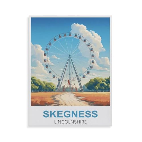 Skegness Lincolnshire，1000 Teile Puzzles, Holz Craft, Hochwertiges Modernes Puzzle, DIY, Für Erwachsene Und Kinder Ab 12 Jahren（75x50cm）-GR80 von YYHMKBYY