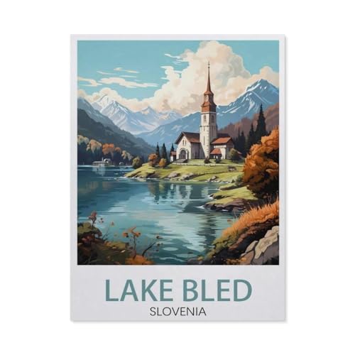 Slowenien Bled，Puzzles, 1000-teiliges Puzzle Für Erwachsene Und Kinder Ab 10 Jahren（38x26cm）-AW40 von YYHMKBYY