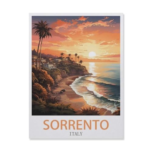 Sorrento, Italien, Sonnenuntergang，Puzzle 1000 Teile Erwachsene Kinde Spaß Lernspielzeug Geschenke（38x26cm）-DU5 von YYHMKBYY