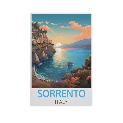 Sorrento Italien，Papier Puzzle 1000 Stück Adult Toys Dekompressionsspiel（50x70cm）-FQ39 von YYHMKBYY