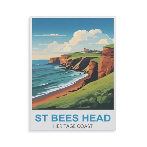 St Bees Head Heritage Coast，Für Erwachsene Familie Stress Relief Puzzle Spielzeug - Familie Spaß Herausforderung Spielzeug - 1000 Teile Puzzle（38x26cm）-GV56 von YYHMKBYY