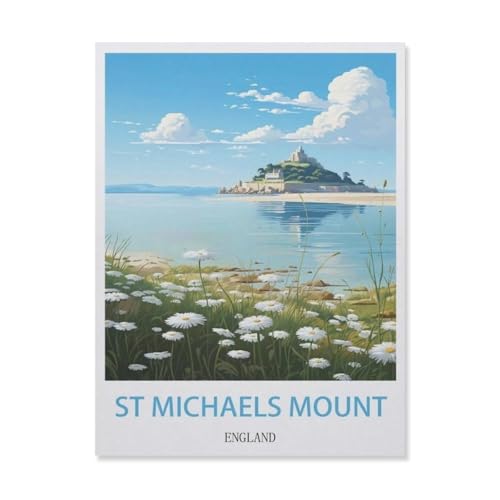 St Michael's Mount, England, Berg，Puzzles 1000 Teile für Erwachsene, Klassische Puzzle Teenager Puzzle Perfektes Pädagogisches Geschenk für Jungen Und Mädchen（75x50cm）-DT21 von YYHMKBYY