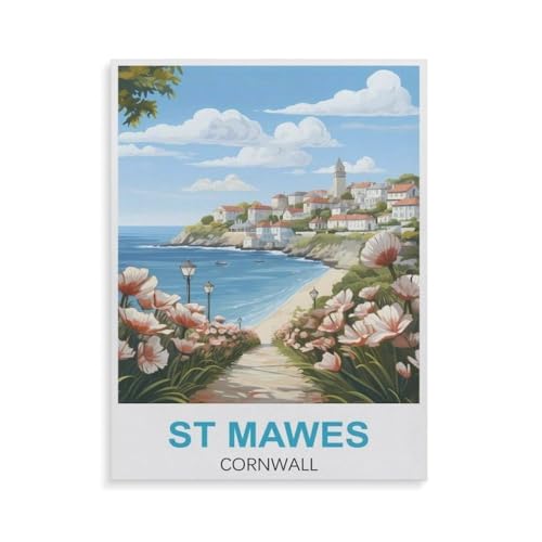 St. Mawes Cornwall，Für Erwachsene Familie Stress Relief Puzzle Spielzeug - Familie Spaß Herausforderung Spielzeug - 1000 Teile Puzzle（75x50cm）-GU93 von YYHMKBYY