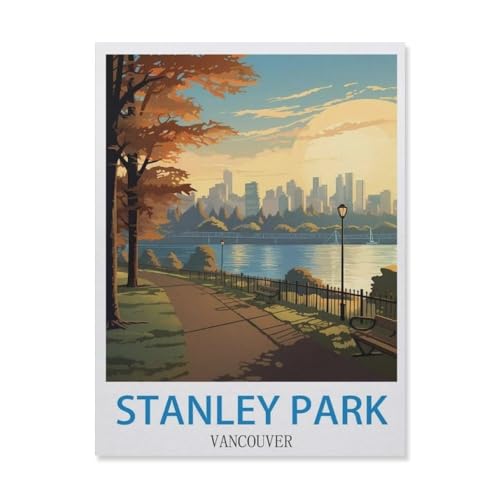 Stanley Park, Vancouver，Puzzles 1000 Teile für Erwachsene, Klassische Puzzle Jungen Mädchen Puzzle für Kinder Teenager Lernspiel Spielzeug（75x50cm）-EJ33 von YYHMKBYY