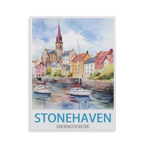 Stonehaven Aberdeenshire，Für Erwachsene Familie Stress Relief Puzzle Spielzeug - Familie Spaß Herausforderung Spielzeug - 1000 Teile Puzzle（38x26cm）-GR57 von YYHMKBYY