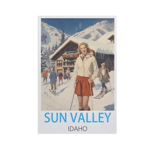 Sun Valley Idaho，Papier Puzzle 1000 Teile Spielzeug Für Erwachsene Dekompressionsspiel（38x26cm）-FR13 von YYHMKBYY