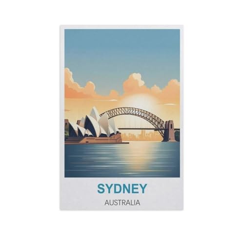 Sydney, Australien，Papier Puzzle 1000 Teile Spielzeug Für Erwachsene Dekompressionsspiel（50x70cm）-GJ44 von YYHMKBYY