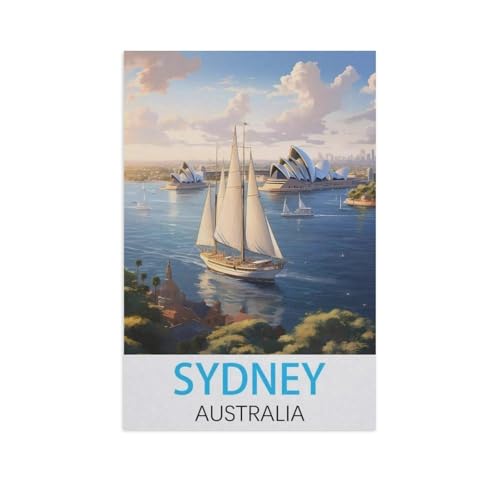 Sydney Australien，Papier Puzzle 1000 Teile Spielzeug Für Erwachsene Dekompressionsspiel（50x70cm）-FP64 von YYHMKBYY