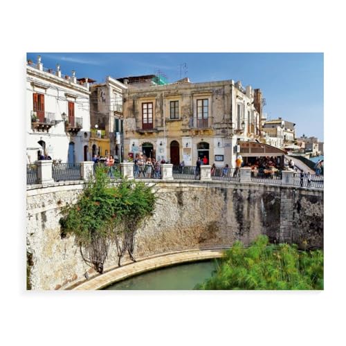 Syrakus, die Quelle der Nymphe Aretusa，1000 Teile, Puzzle Aus Papier Für Erwachsene Und Kinder Ab 12 Jahren, Lernspielzeug（38x26cm）-AX11 von YYHMKBYY