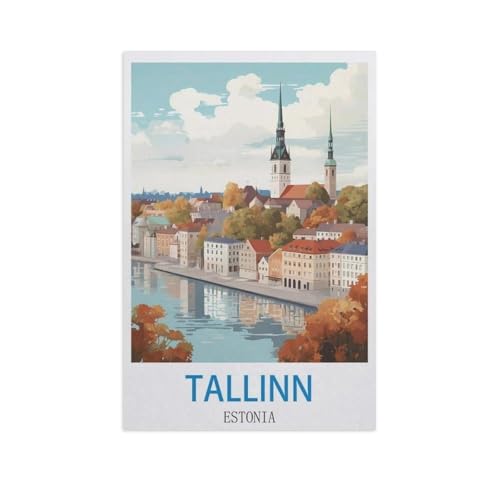 Tallinn, Estland，Puzzle 1000 Teile Erwachsene Kinde Spaß Lernspielzeug Geschenke（38x26cm）-GC92 von YYHMKBYY