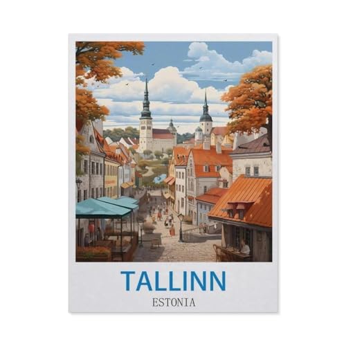 Tallinn, Estland，Puzzles, 1000-teiliges Puzzle Für Erwachsene Und Kinder Ab 10 Jahren（38x26cm）-CK73 von YYHMKBYY