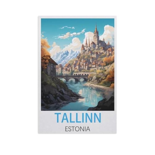 Tallinn Estland，Puzzles 1000 Teile für Erwachsene, Klassische Puzzle Jungen Mädchen Puzzle für Kinder Teenager Lernspiel Spielzeug（50x70cm）-FS53 von YYHMKBYY