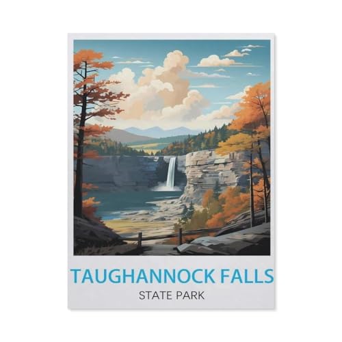 Taughannock Falls State Park New York，Klassisches Puzzle 3D Puzzle DIY Kit Papier Spielzeug Einzigartiges Geschenk（50x70cm）-AL16 von YYHMKBYY