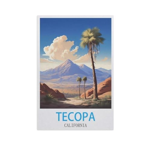 Tecopa, Kalifornien，1000 Stück Erwachsene Holz Landschaft Puzzles Für Kinder Lernspielzeug Geschenke（75x50cm）-GG59 von YYHMKBYY