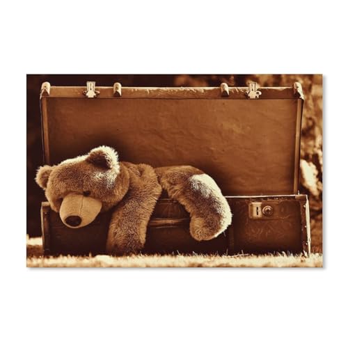Teddybär in Box，Puzzles, 1000-teiliges Puzzle Für Erwachsene Und Kinder Ab 10 Jahren（38x26cm）-E61 von YYHMKBYY