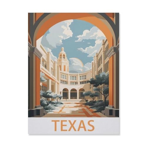 Texas，Puzzles 1000 Teile für Erwachsene, Klassische Puzzle Jungen Mädchen Puzzle für Kinder Teenager Lernspiel Spielzeug（38x26cm）-FL93 von YYHMKBYY