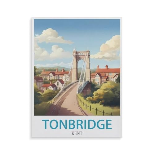 Tonbridge Kent，Für Erwachsene Familie Stress Relief Puzzle Spielzeug - Familie Spaß Herausforderung Spielzeug - 1000 Teile Puzzle（38x26cm）-GV14 von YYHMKBYY