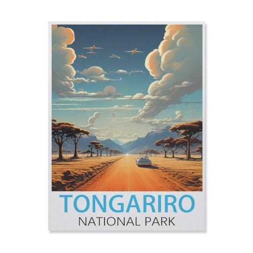 Tongariro Nationalpark，Puzzle 1000 Teile Erwachsene Kinde Spaß Lernspielzeug Geschenke（75x50cm）-FK61 von YYHMKBYY