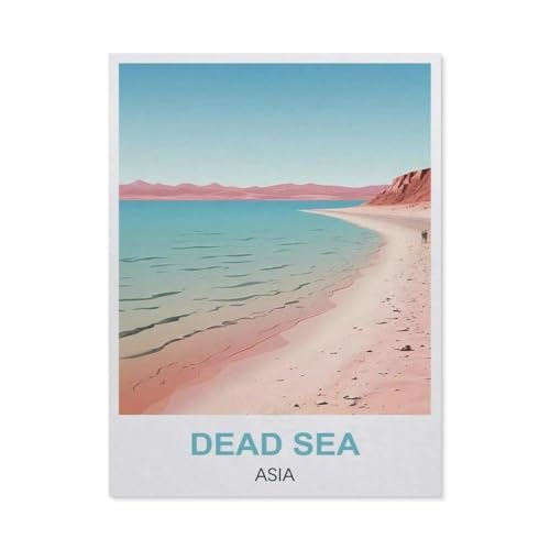 Tote Meer, Asien，Puzzle 1000 Teile Erwachsene Kinde Spaß Lernspielzeug Geschenke（75x50cm）-EN85 von YYHMKBYY