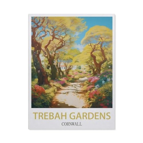 Trebah-Gärten, Cornwall, für Kinder, 1000 Teile, Papier, Puzzle, DIY, lässig, Puzzle-Spielzeug, für Erwachsene und Jugendliche, einzigartige Geschenke (50 x 70 cm) -DY73 von YYHMKBYY