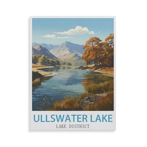 Ullswater Lake Lake District，1000 Teile Puzzles, Holz Craft, Hochwertiges Modernes Puzzle, DIY, Für Erwachsene Und Kinder Ab 12 Jahren（75x50cm）-GS22 von YYHMKBYY
