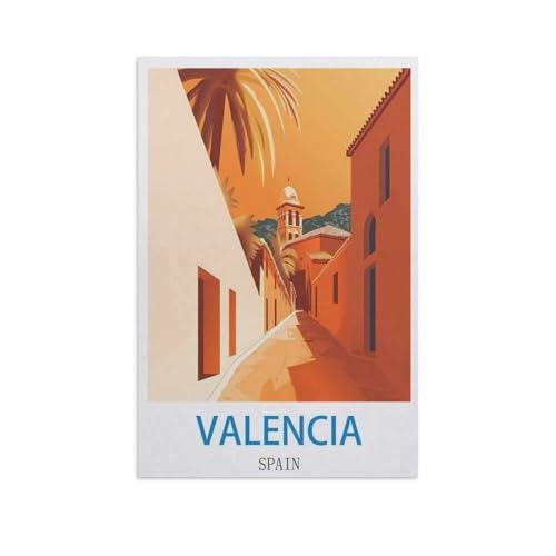 València, Spanien，Puzzle 1000 Teile Papier Puzzle Erwachsene Kinder Lernspielzeug Familie Dekompressionsspiel（50x70cm）-GB36 von YYHMKBYY