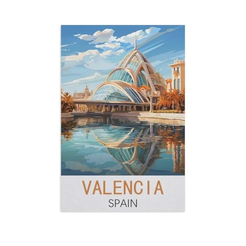 València, Spanien，Puzzles, 1000-teiliges Puzzle Für Erwachsene Und Kinder Ab 10 Jahren（38x26cm）-FO13 von YYHMKBYY