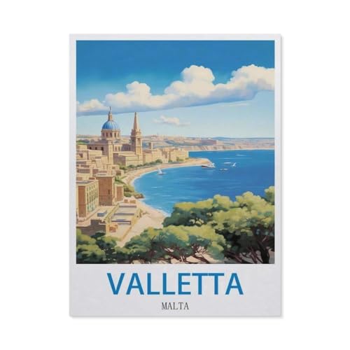 Valletta, Malta，Puzzles, 1000-teiliges Puzzle Für Erwachsene Und Kinder Ab 10 Jahren（38x26cm）-DZ79 von YYHMKBYY