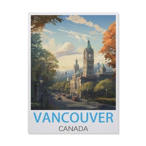 Vancouver, Kanada，Puzzles 1000 Teile für Erwachsene, Klassische Puzzle Teenager Puzzle Perfektes Pädagogisches Geschenk für Jungen Und Mädchen（75x50cm）-DO7 von YYHMKBYY