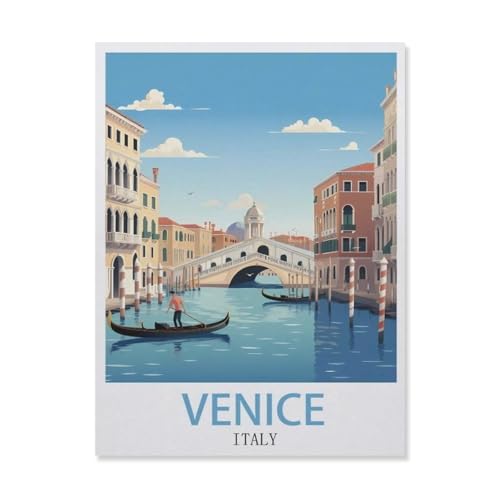 Venedig, Italien，Puzzle 1000 Teile Holz Puzzle Erwachsene Kinder Lernspielzeug Familie Dekompressionsspiel（75x50cm）-DR76 von YYHMKBYY