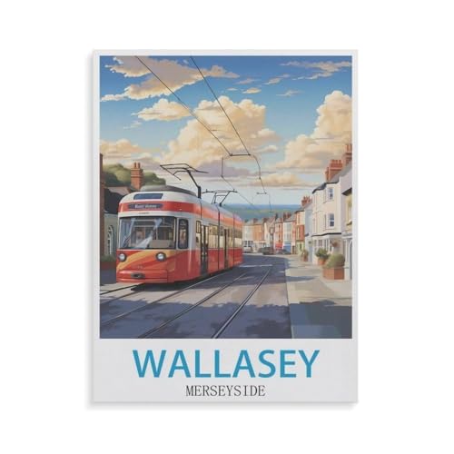 Wallasey Merseyside，1000 Teile Puzzles, Holz Craft, Hochwertiges Modernes Puzzle, DIY, Für Erwachsene Und Kinder Ab 12 Jahren（75x50cm）-GV79 von YYHMKBYY