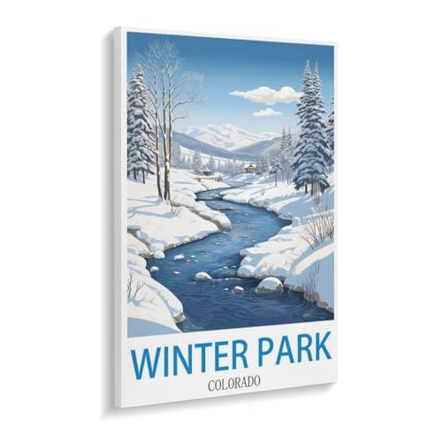 Winter Park Grand County Colorado，Puzzles 1000 Teile für Erwachsene, Klassische Puzzle Teenager Puzzle Perfektes Pädagogisches Geschenk für Jungen Und Mädchen（50x70cm）-V97 von YYHMKBYY