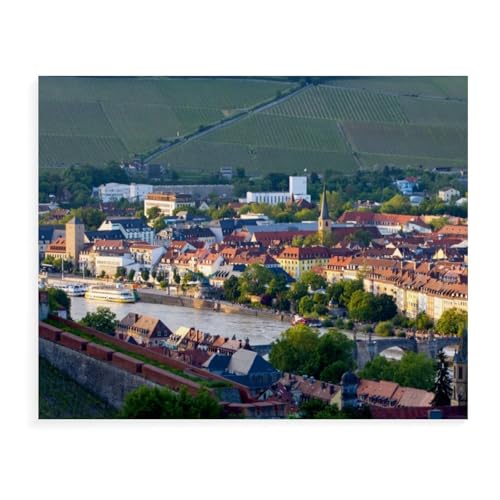 Würzburg，1000 Teile Puzzles, Holz Craft, Hochwertiges Modernes Puzzle, DIY, Für Erwachsene Und Kinder Ab 12 Jahren（75x50cm）-AW47 von YYHMKBYY