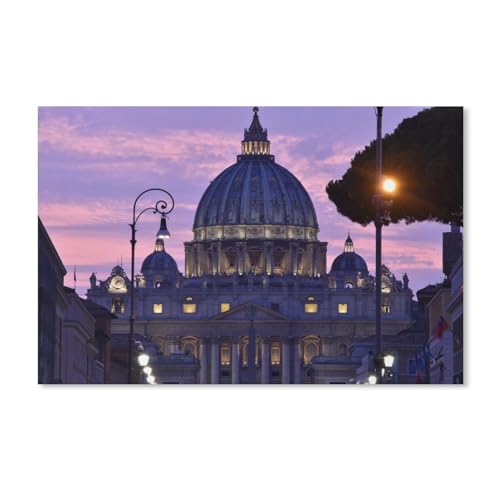klassisches Puzzle 1000 Stück，Vatikanstadt，Einzigartige Heimdekorationen Und Geschenke(75x50cm-H88 von YYHMKBYY