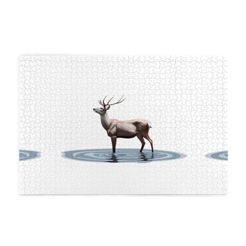Jigsaw Puzzles1000 Teile Yyhwhjde Elch auf das Wasser tritt Bild Pädagogische Intellektuelle Holzpuzzles Lustige Puzzles Stressabbau Puzzles Jigsaw Puzzles1000 Teile Yyhwhjde Elch auf das Wasser tritt Bild Pädagogische Intellektuelle Holzpuzzles Lustige Puzzles Stressabbau Puzzles von YYHWHJDE