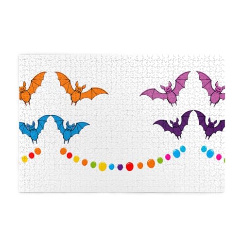 Puzzles, 1000 Teile YYHWHJDE farbige Bohnenfledermaus-Drucke, hochwertiges Holzpuzzle für Erwachsene und Kinder, lustige Puzzles, stressabbauende Puzzles Puzzles, 1000 Teile YYHWHJDE farbige Bohnenfledermaus-Drucke, hochwertiges Holzpuzzle für Erwachsene und Kinder, lustige Puzzles, stressabbauende Puzzles von YYHWHJDE
