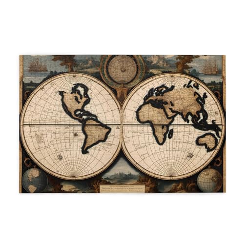Puzzles1000 Teile YYHWHJDE Alte Karte Weltkugel Drucke Pädagogische Intellektuelle Holzpuzzles Lustige Puzzles Stressabbau Spiel Puzzles1000 Teile YYHWHJDE Alte Karte Weltkugel Drucke Pädagogische Intellektuelle Holzpuzzles Lustige Puzzles Stressabbau Spiel von YYHWHJDE