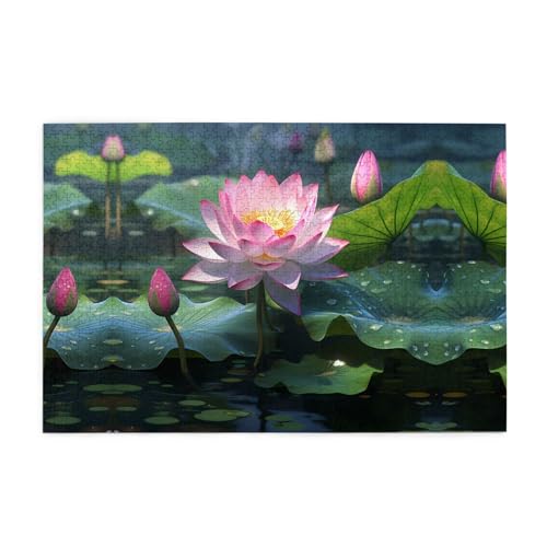 Puzzles1000 Teile YYHWHJDE Asiatische Lotusblume Bild Pädagogische Intellektuelle Holzpuzzles Lustige Puzzles Stressabbau Puzzles Puzzles1000 Teile YYHWHJDE Asiatische Lotusblume Bild Pädagogische Intellektuelle Holzpuzzles Lustige Puzzles Stressabbau Puzzles von YYHWHJDE