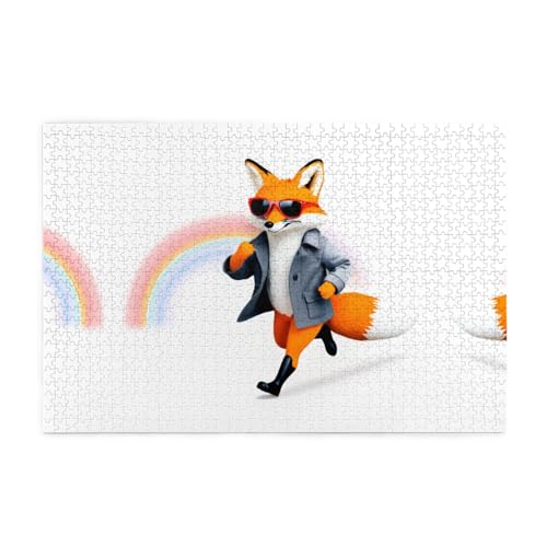 Puzzles1000 Teile YYHWHJDE Ein Fuchs, der Sport liebt, Bildungspuzzles Intellektuelle Holzpuzzles, lustige Puzzles, Stressabbau-Puzzles Puzzles1000 Teile YYHWHJDE Ein Fuchs, der Sport liebt, Bildungspuzzles Intellektuelle Holzpuzzles, lustige Puzzles, Stressabbau-Puzzles von YYHWHJDE